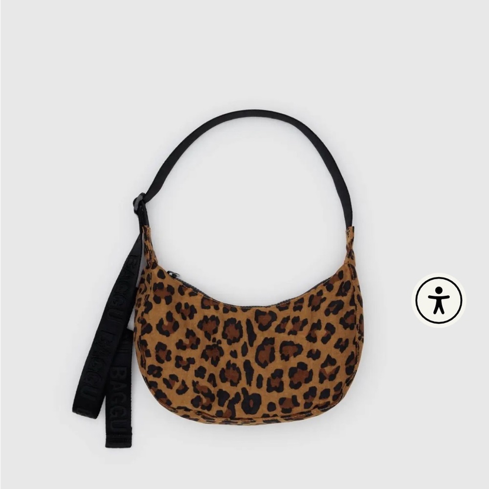 BAGGU Small Nylon Crescent Bag, never worn